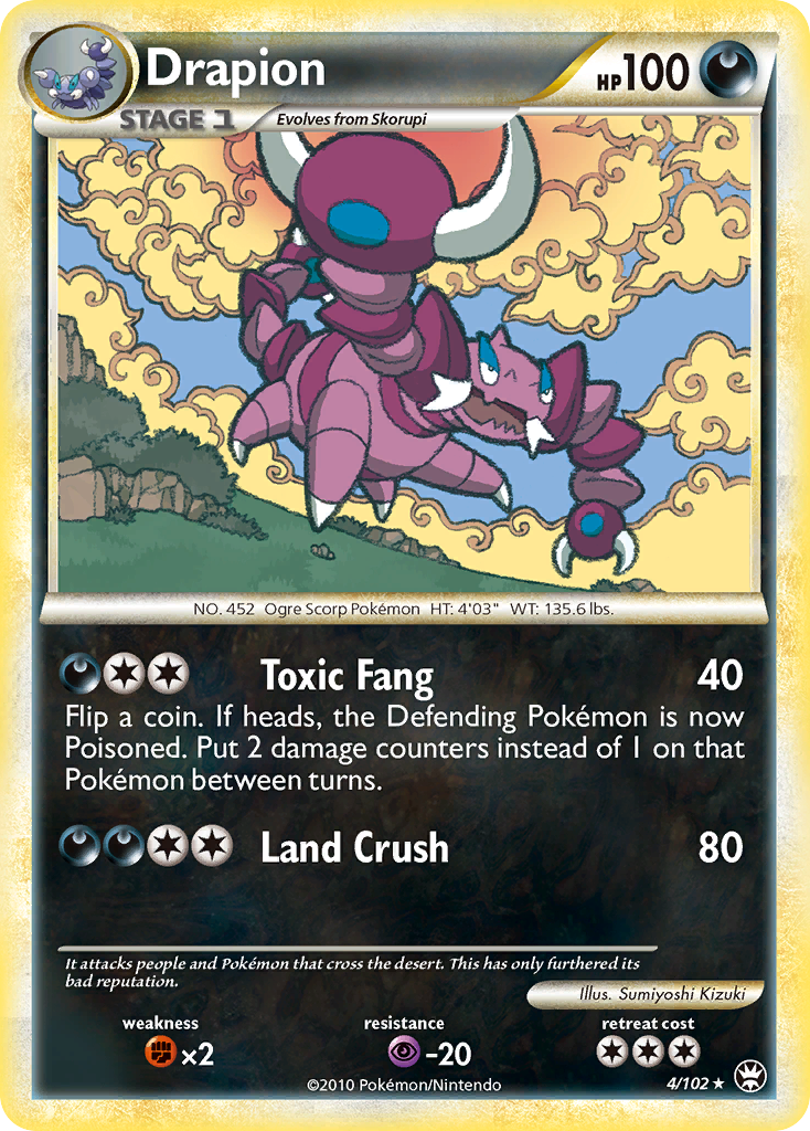 Triumphant Non - Holo Drapion #4/102